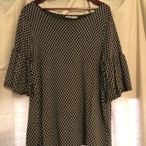 Bryn Walker Tunic Black and White